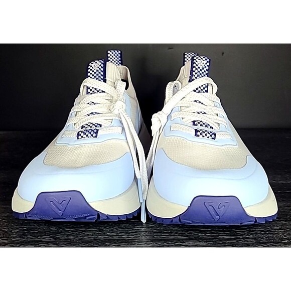 Vessi Stormburst Low Top Men Size 9 Waterproof Sneakers Selene Blue White NEW main image 6